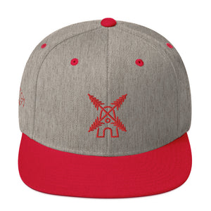 DVF Snapback Red Lettering Hat